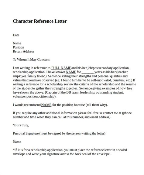 We have worked together for the past 10 years as teachers in the name of school. 10+ Best Personal / Character Reference Letter - How to ...