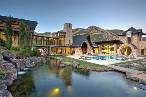 A Stream Passes Through This Lotr Inspired Mansion In Utah On The