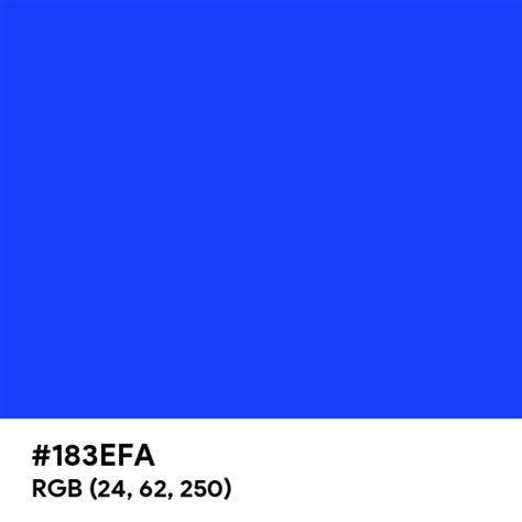 Bright Blue Color Hex Code Is 183efa