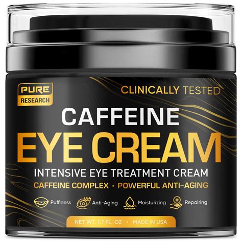 Caffeine Eye Cream For Anti Aging Dark Circles Bags Puffiness Great Under Eye Skin Face