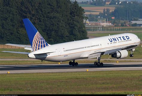 N647ua United Airlines Boeing 767 300er At Zurich Photo Id 266349