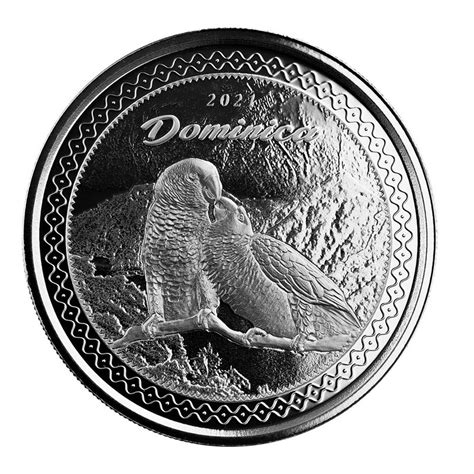 2021 New Sisserou Dominican Parrot Silver 1 Oz Coin In Capsule Gold