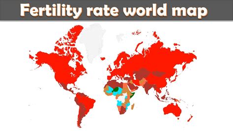 Fertility Rate World Map Animation Youtube