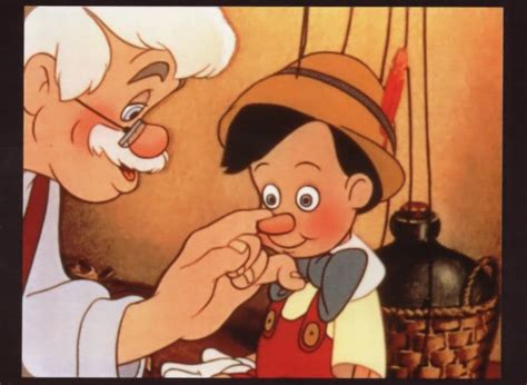 Pinocchio Geppetto Rubs Nose Film Movie Disney Frame Postcard Manuscript Paper Collectible