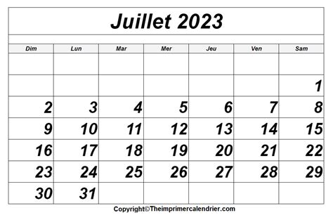Calendrier Juillet 2023 Vacances Imprimable Pdf Motexcel