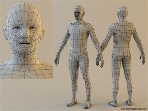 Simple Low Poly Character 3d Model