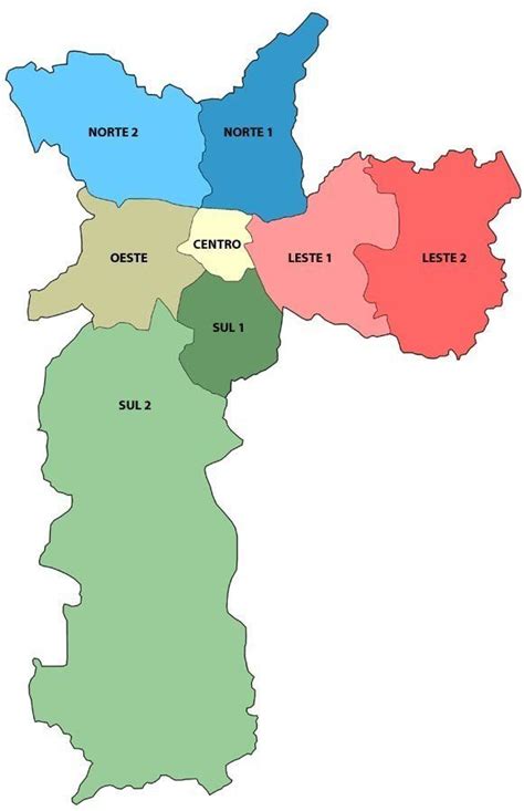 Conhecendo Todos Os Bairros Em S O Paulo Capital Mapa De S O Paulo