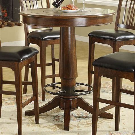 The most common round pub table material is polyester. 43 best Table and chair - pub set images on Pinterest ...