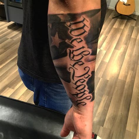 Tattoos, in past few decades, have become so much more commonplace that i still feel a little odd tattooing up a fifteen year old who's mother or father have decided to, not only allow it, but. A cool American Memorial piece I did. It was an honor to ...