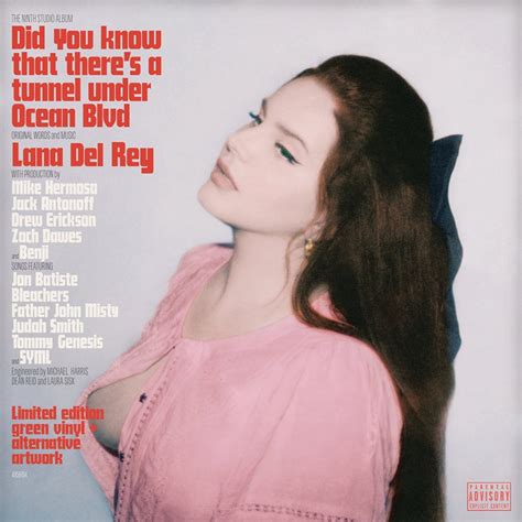 Lana Del Rey Did You Know That Theres A Tunnel Under Ocean Blvd Green Vinyl Uk Shipping