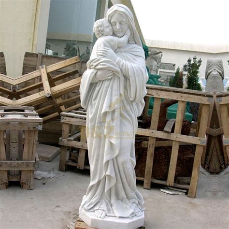 Virgin Mary And Baby Jesus Statue