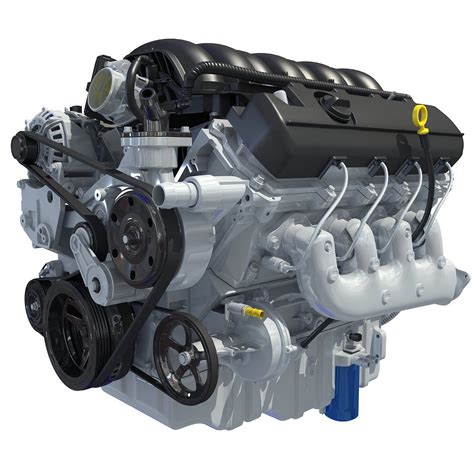 V8 Engine Chevrolet Silverado 3d Horse