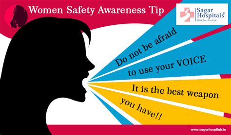 women safety awareness tip a woman s voice is her most powerful asset you can scream ask