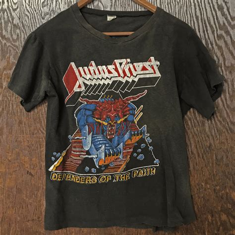 Vintage 80s Judas Priest Defenders Of The Faith Tee Faith Tees