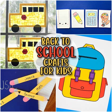 30 Easy Back To School Crafts For Kids Natural Beach Living