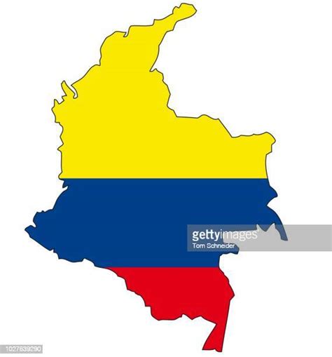 Colombia Flag Map Photos And Premium High Res Pictures Getty Images