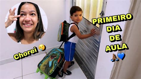 Primeiro Dia De Aula Do Meu Filho Primeira Vez Na Escola Youtube