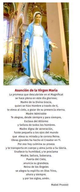 Letras Con Esperanza Asunción De La Virgen María Al Cielo 15 De