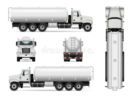 tanker car template stock vector illustration  lorry