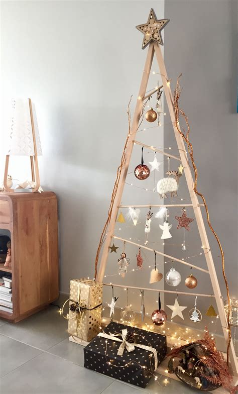 Sapin De Noël En Bois Esprit Scandinave Decoração De Natal Árvores