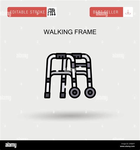 Old Man Walking Frame Stock Vector Images Alamy