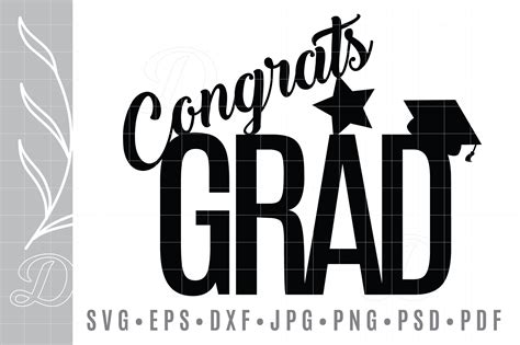 Graduation 2021 Congrats Grad 2021 Svg Gráfico Por Doodeebox · Creative