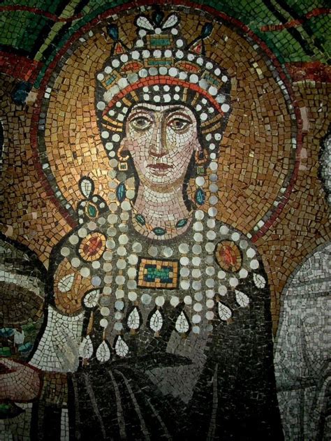 The Empress Theodora San Vitale Ravenna Byzantine Mosaic Byzantine