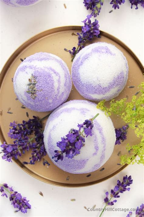 Lavender Bath Bombs Recipe Natural Essential Oils