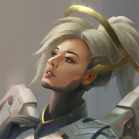 2048x2048 Mercy Overwatch Angel Ipad Air Hd 4k Wallpapers Images