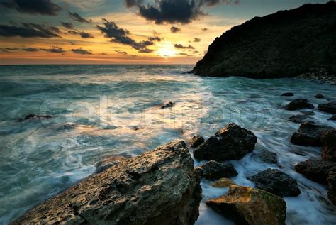 Beautiful Seascape Stock Image Colourbox