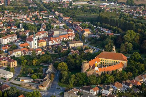 Overflightstock™ Historic Village Of Valpovo Croatia Aerial Stock Photo