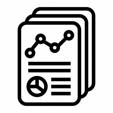 Annual Company Graph Report Summary Icon