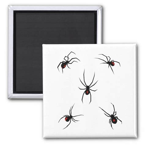Black Widow Spiders Magnet Zazzle