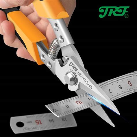 Jrf Stainless Steel Scissors Tin Snips Metal Sheet Cutting Scissor Pvc