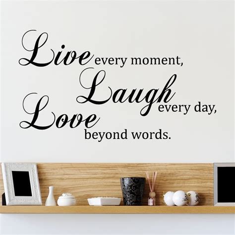 Live Laugh Love Quote Wall Sticker World Of Wall Stickers