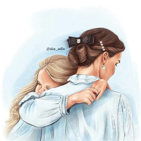 Pin By 🌺🍃angel Wings～⁠♡ On Ilustratións～ ～ Mother And Daughter