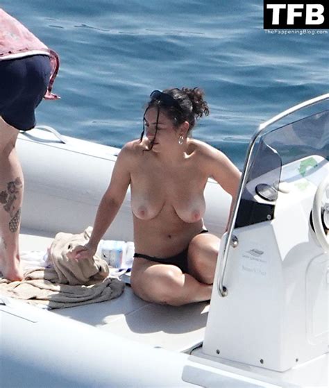 Charli XCX Shows Off Her Nude Tits On Holiday At The Amalfi Coast 21