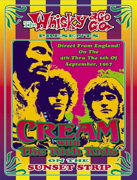 Cream Concert Poster Concert Posters Rock Posters Vintage Concert