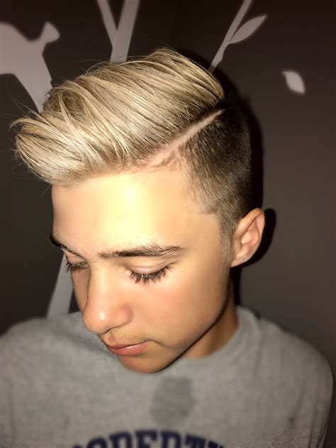 Men’s/Boys Haircuts | Blonde highlights, Bleach blonde hair, Hair