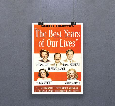 The Best Years Of Our Lives 1946 Poster American Dramafilm Etsy Uk