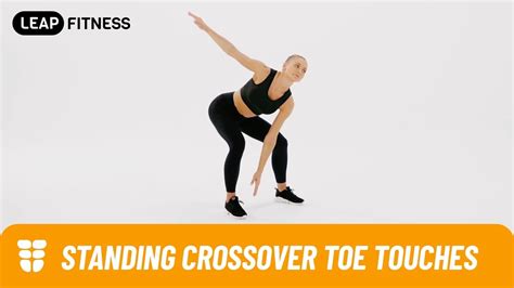 How To Do：standing Crossover Toe Touches Youtube