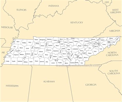 Map Of Tennessee Tennessee Maps