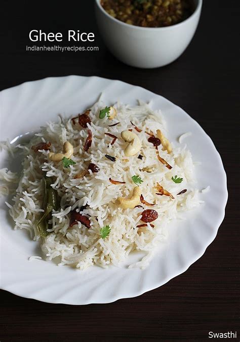 Ghee Rice Recipe How To Make Ghee Rice Swasthi S Recipes