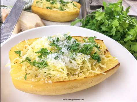 Roasted Spaghetti Squash With Parmesan And Parsley Best Crafts And