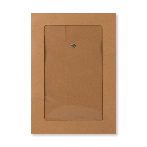 C5 Manilla String And Washer Full View Window Envelopes 229x162mm