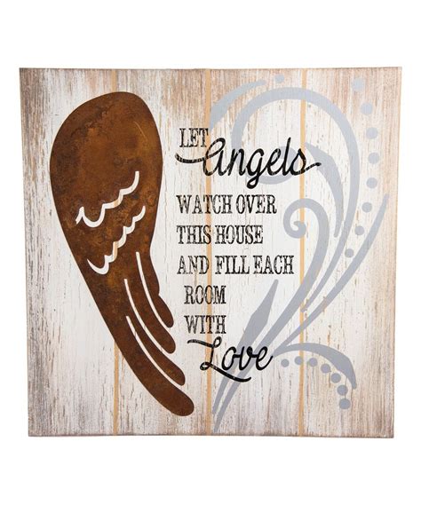 Ganz Let Angels Watch Over This House Wall Sign Wall Signs House