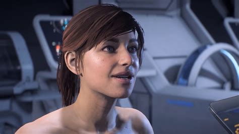 Naked Sara Ryder Wakes Up Mass Effect Andromeda Intro With Nude Mod