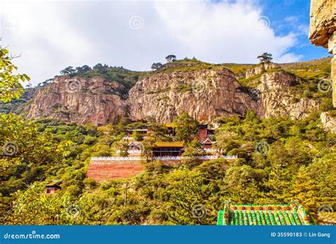 Mountain Hengshannorthern Great Mountain Scene Stock Image Image