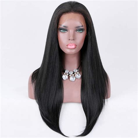 Miss Diva 13×6 Synthetic Lace Front Wigs 20 Straight Yaki Hair Wigs