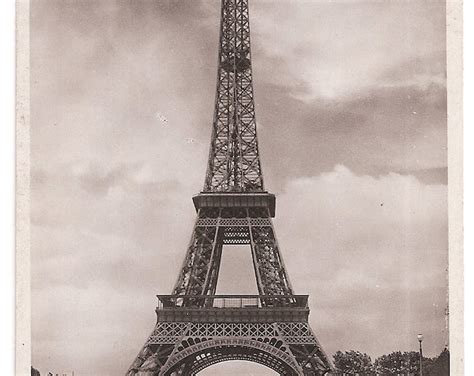 Eiffel Tower Paris France En Flanant Vintage Scene Photo Etsy